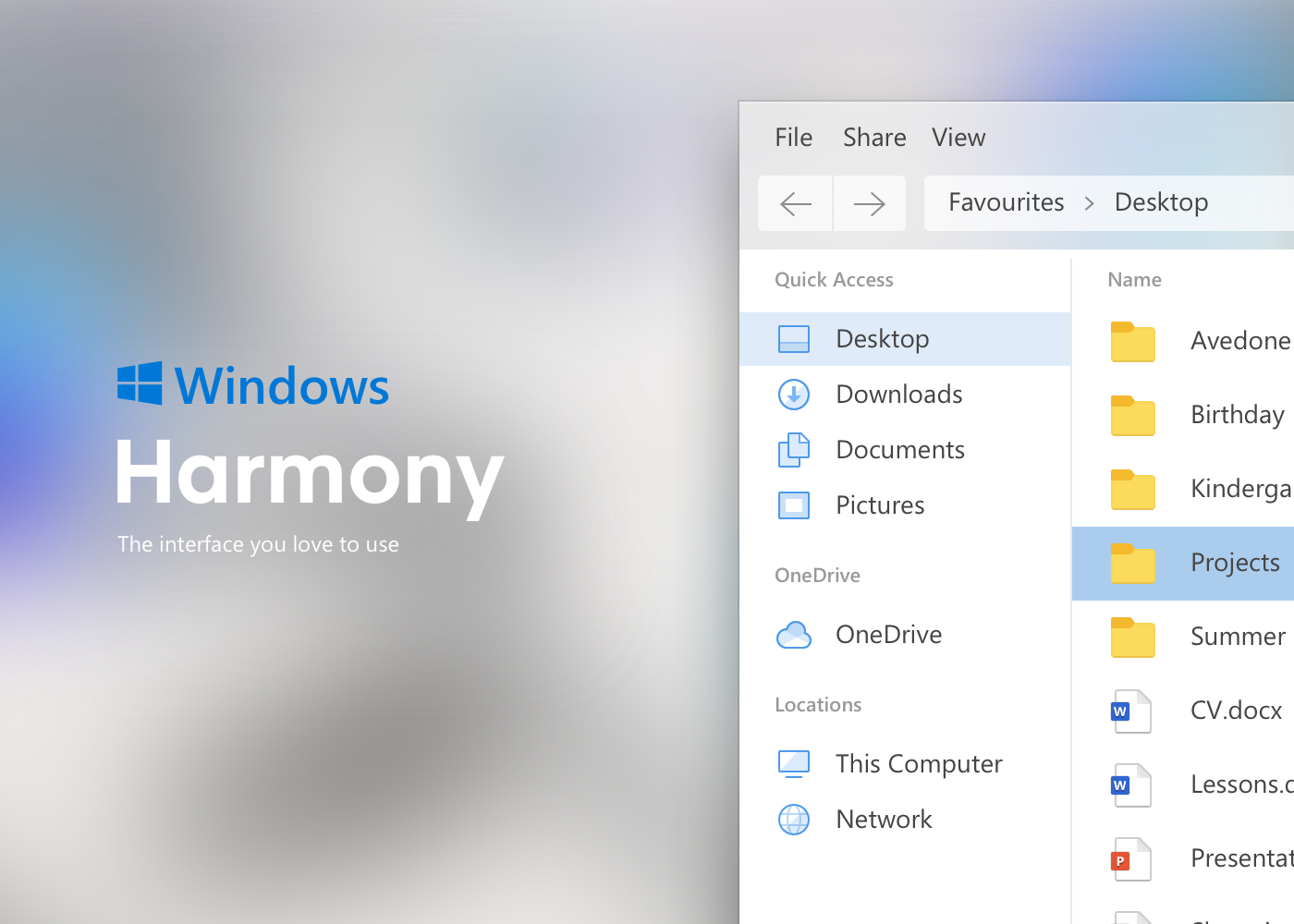 Редизайн Windows. Концепт от дизайнера